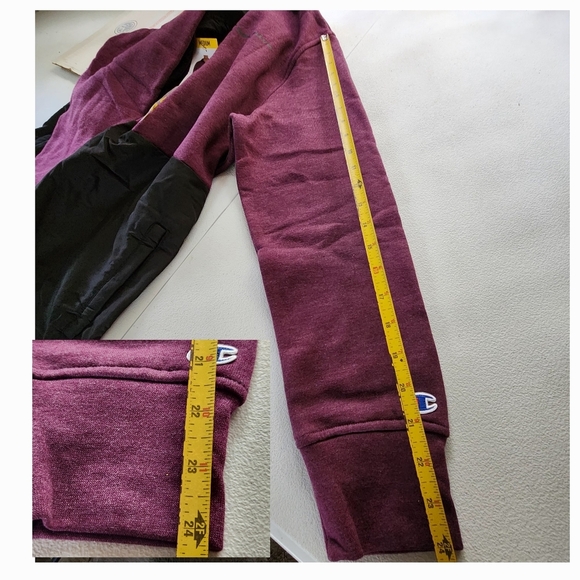 Champion Hoodie Jacket size Medium Color Plum Athletic - Picture 11 of 11